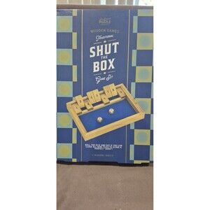 New Professor Puzzle Shut The Box Game Set Traditional Family Fun Wooden Puzzle